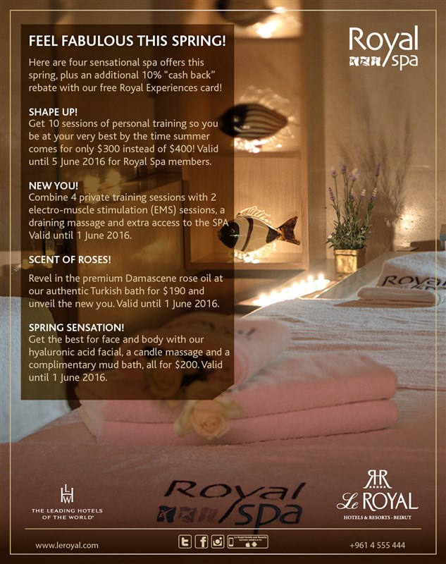 Le Royal - SPA Spring Treatments